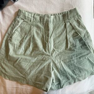 Abercrombie & Fitch Linen High Waisted Shorts
